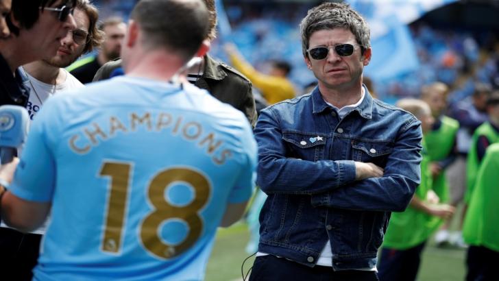 Noel Gallagher watches Manchester City win the Premier League